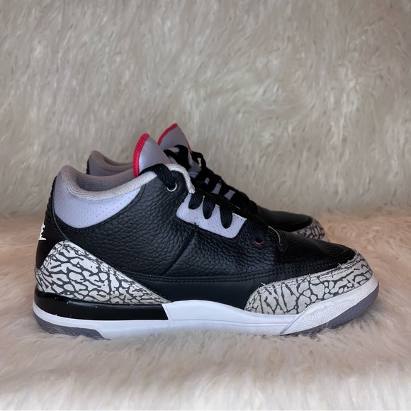 Nike Air Jordan 3 Retro OG PS Black Cement 3Y - Picture 8 of 13